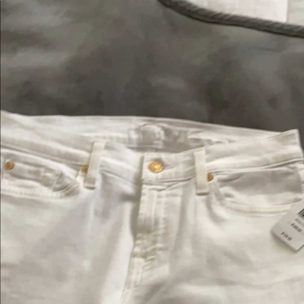 7 for All Mankind white jeans size 28 NWT